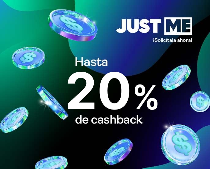 Obtén hasta 20% de cashback